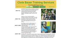 Desktop Screenshot of chrisbauertraining.com